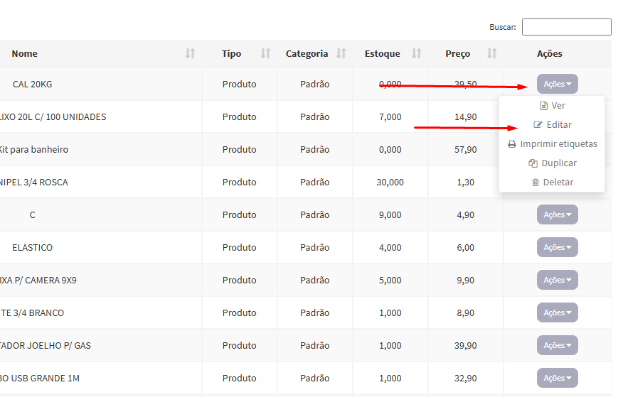 Exemplo de Configuração