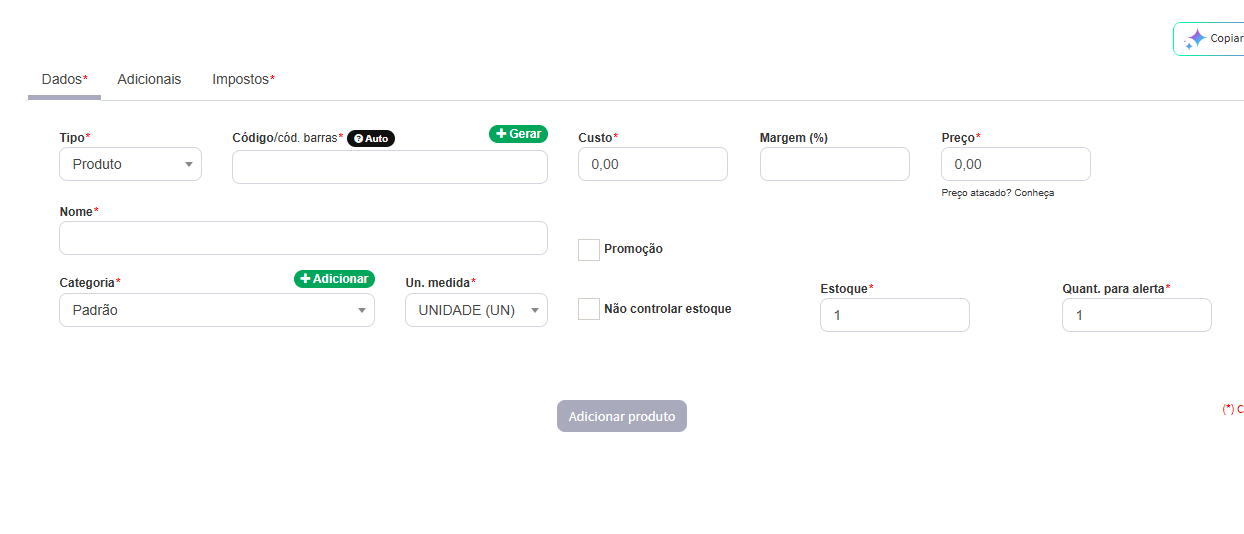 Exemplo de Configuração