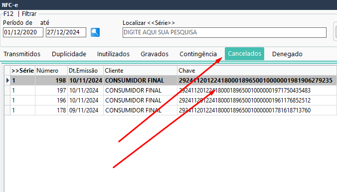 Exemplo de Configuração