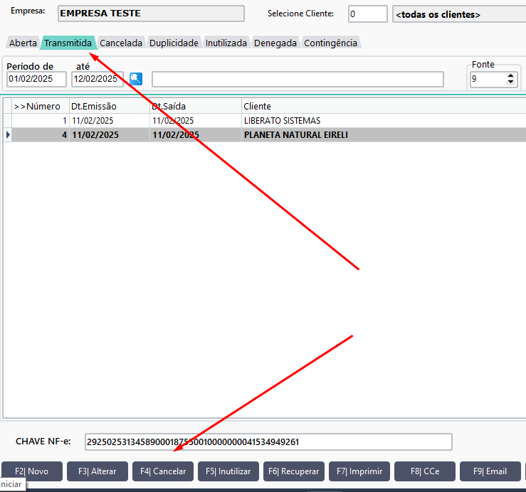 Exemplo de Configuração