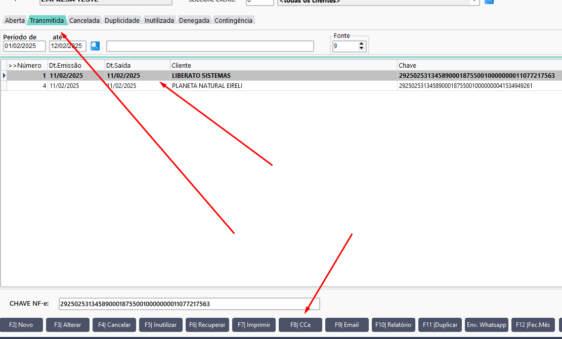 Exemplo de Configuração