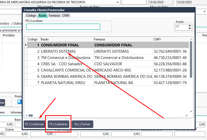 Exemplo de Configuração