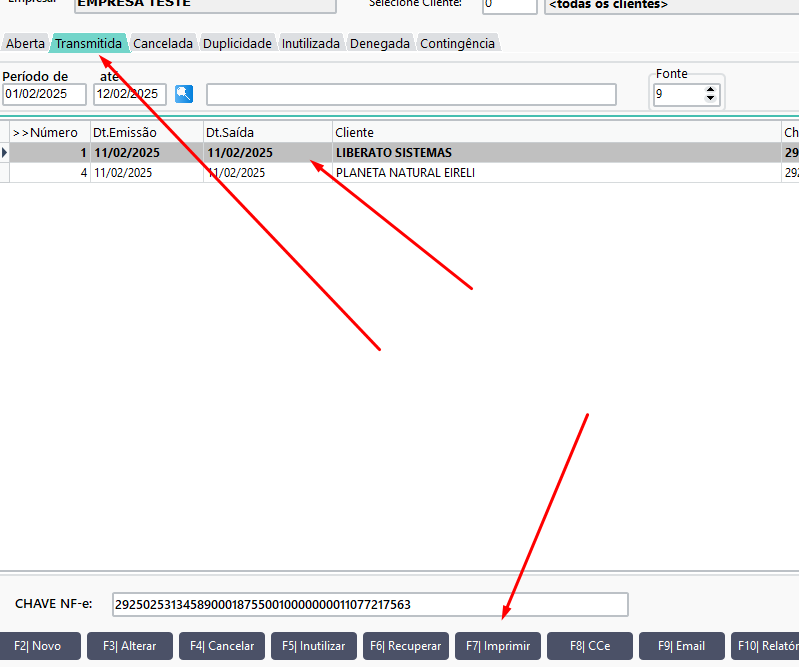 Exemplo de Configuração