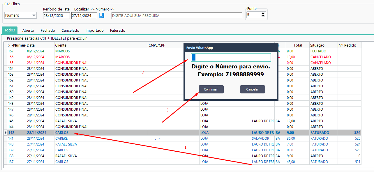 Exemplo de Configuração