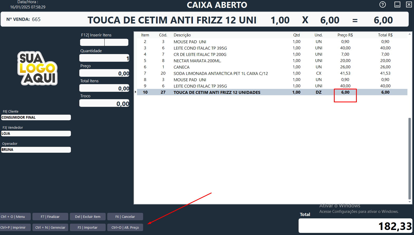 Exemplo de Configuração