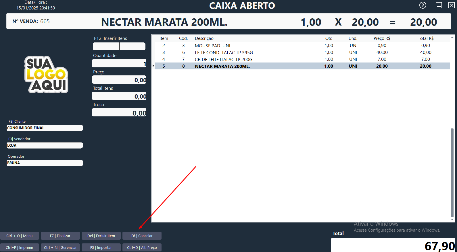 Exemplo de Configuração