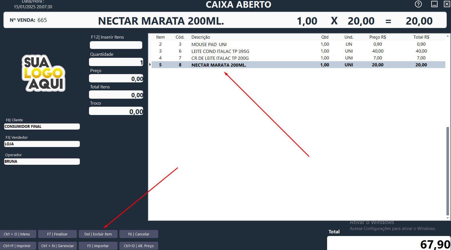 Exemplo de Configuração