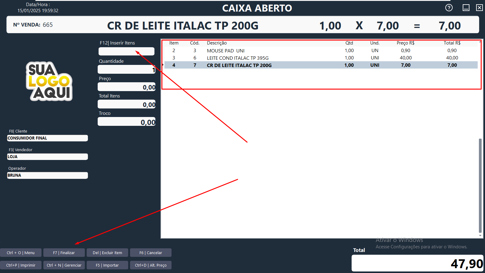 Exemplo de Configuração
