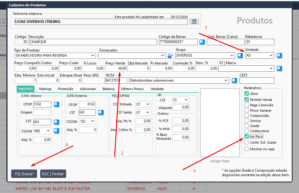 Exemplo de Configuração