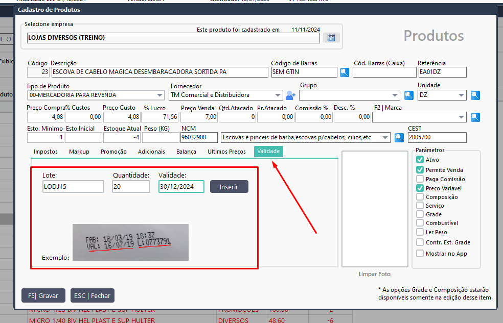 Exemplo de Configuração